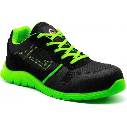 GarSport Kam 17 Low 1 S1P Siyah/Flu Yeşil Ayakkabı